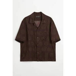 Our Legacy HEUSEN SHIRT SHORTSLEEVE 400 USD Dotted Print Cotton Silk size 48